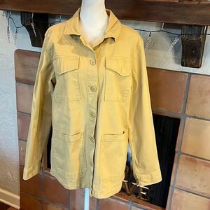 Sanctuary yellow brushed cotton “shacket”, M!